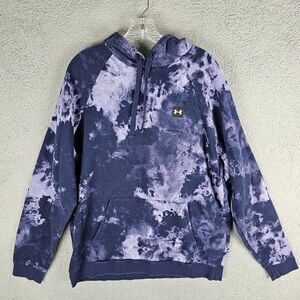 Under Armour Fleece Tie Dye Hoodie Rival Size XL Loose 373702